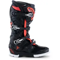 Alpinestars Botas Tech 7 Enduro Drystar Black Red Fluo White