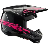 Alpinestars Casco S-M5 Corp ECE 22.06 Black Diva Pink Glossy, Talla: XL