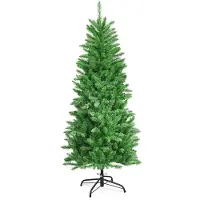 Northix Árbol de Navidad artificial luminoso de 150 cm, con luces cálidas blancas y verdes