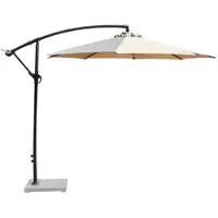 360Home Sombrilla para exteriores, sombrilla para restaurantes, sombrilla para jardín, sombrilla para jardín y balcón, sombrilla para terraza, color beige, dimensiones 2,7 x 2,45 metros. 【SWZYS99568】