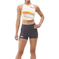 Hoka One One - Women's Race Day Fitted 2.5'' Short - Pantalones cortos de running size L, gris