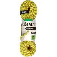 BEAL - Cuerdas Escalada - Karma 9.8mm Jaune - Talla 80 m - Amarillo
