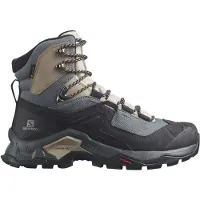 Salomon - Zapatillas de senderismo Mujer - Quest Element Gtx W Ebony/Rainy Day para Mujer de Cuero - Talla 40 2/3 - Azul