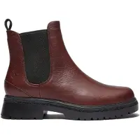 Timberland Cambria Valley Mid Chelsea Boot Burgundy Full Grain Talla: 37.5 | Botas Outlet | Mujer | Marrón