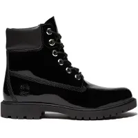 Timberland Premium 6 Inch Lace Up Waterproof Boot Black Patent Leather Talla: 41 | Botas Outlet | Mujer | Negro