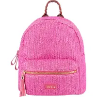 IZIA Mochila oro / fucsia