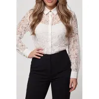 Guess Marciano GUESS Liu Embroidery Long Macadamia Talla: 36 | Blusas Outlet | Mujer