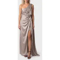 Guess Marciano GUESS Aretha Draped Long D Velvet Taupe Talla: 42 | Vestidos Maxi Outlet | Mujer | Negro