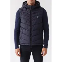 Guess Marciano GUESS Eco Light Puffa Vest Smart Blue Talla: M | Chalecos sin Mangas Outlet | Hombre | Azul