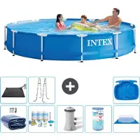Intex Piscina inflable rectangular - 366 x 76 cm - 9 piezas - Modelo S41574