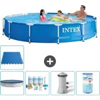 Intex Piscina inflable rectangular - 366 x 76 cm - 6 piezas - Modelo S41546