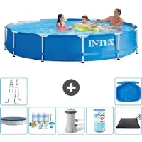 Intex Piscina de estructura rectangular - 366 x 76 cm - 8 piezas - Modelo S41559