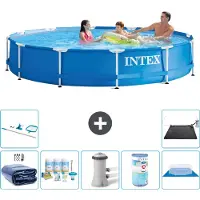 Intex Piscina inflable rectangular - 366 x 76 cm - 8 piezas - Modelo S41588