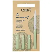 Opinel Bon Appetit 3326 Sage, juego de 4 cuchillos de mesa