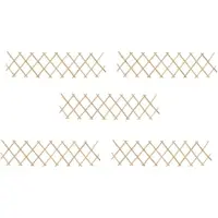 vidaXL Scherenzaun: 5 piezas de madera de abeto, 180 x 30 cm