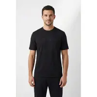 BOSS para hombre. 50553652 Camiseta TS Logo negro (L), Casual, Algodón, Manga corta, outlet 2026.