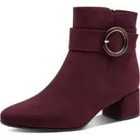 Marco Tozzi Botas de tobillo borgoña