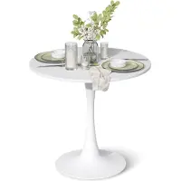 Vicco Mesa de comedor Carl Blanco 80 x 80 cm, Model 52002