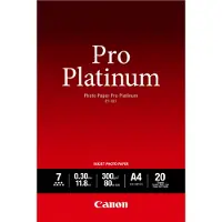 Canon Papel Fotográfico Pro Platinum Pt-101 A4 20 Hojas 300gr