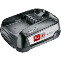 Bosch Batería de repuesto PBA 18V 2.5Ah W-B. Alta capacidad para una mayor duración. Compatible con todos los dispositivos Power for All de 18V