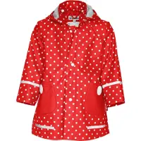 Playshoes Abrigo rojo claro / blanco