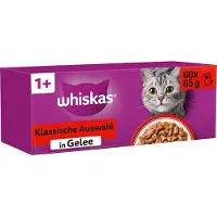 Whiskas 1+ Selección Clásica en gelatina - 60 x 85 g