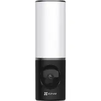 Ezviz Lámpara de seguridad inteligente LC3 con cámara integrada, función de alarma con sirena, detector de movimiento y transmisión de audio