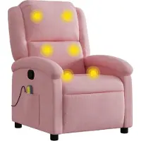 Sonstiges Sillón de masaje, color rosa, tapizado en terciopelo