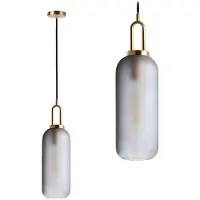 Toolight Lámpara Colgante De Techo App628-1Cp Grey43X13X50Cm