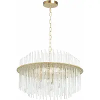 Toolight Lámpara Colgante De Techo App1653-6Cp 50Cm Gold50X50X55Cm