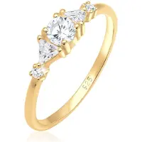 Elli PREMIUM Anillo oro / transparente