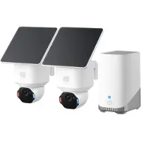 Eufy SoloCam E42: Cámara de vigilancia IP, con función de panorámica e inclinación, base giratoria, para uso en exteriores, resistente a la intemperie, con visión de color (día y noche)