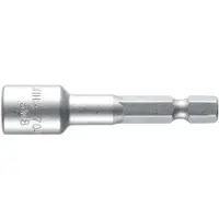 Wiha 04511, 1 unidad, Destornillador hexagonal, 25,4 / 4 mm (1 / 4"), Acero cromo vanadio, Acero inoxidable, 55 mm