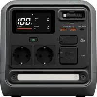 DJI Power 1000 Mini, batería de litio, compatible con corriente alterna (CA), corriente continua (CC) y energía solar, encendedor para puros, 1008 Wh, 1000 W, 12 W, 100 W