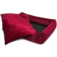 HUGGY DOGGY Cama de lujo para perros PREMIUM, color burdeos, grande, modelo , tamaño XXL