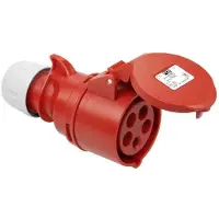 Pce Enchufe portátil para cables, 32A, 5 polos, 400V, grado de protección IP44