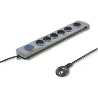 Qoltec 50199, 5 metros, Interior, Tipo E, Tipo F, Conector doblado, Protección contra sobrecargas