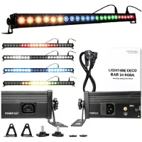Light4me DECO BAR 24: Barra de luces LED RGB con 24 LEDs para iluminación escénica