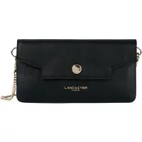 LANCASTER PARIS Bolso de hombro 'Pochette A rabat avec pression S Mademoiselle Grace Noir' negro
