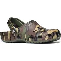 Crocs Zuecos Classic Camouflage Clog hombre - Kaki - 46 / 47