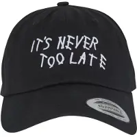 Mister tee Gorra 'Never Too Late' negro / blanco