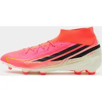 Adidas adidasBota de fútbol F50 Hyperfast League Mid césped natural seco 46 Solar Turbo / Core Black / Gold Metallic Unisex