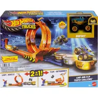 Hot Wheels Trofeo Del Desafío Pie Grande Pista De Autos