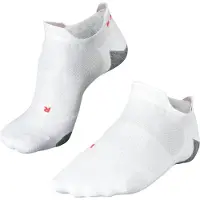 Falke - RU5 Invisible - Calcetines de running size 46-48, blanco/gris