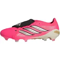 Adidas adidasBota de fútbol con lengüeta plegable Predator Pro para césped natural seco 48 Solar Turbo / Thermal Chrome / Core Black Unisex