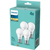 Philips Bombilla Led E27 4 Unidades (75w) 2700k 10w