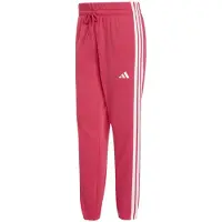 Adidas Pantalón deportivo 'ESSENTIALS 3-STRIPES FRENCH TERRY CUFFED' rosa neón