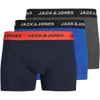 Jack & Jones Calzoncillo boxer azul / navy / gris moteado / negro