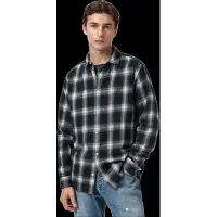 AllSaints Haven Check Ls Shirt Azzurra Blue Talla: XS | Camisas Casuales Outlet | Hombre | Azul