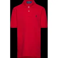 Ralph Lauren para niño. 323603252009 Polo icónico de piqué rojo ((M) 8/9años= 140/149cm), Casual, Algodón, Manga corta, moda infantil,